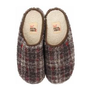 Hot Potatoes - Ramsau - Pantoffels - Bruin - Textiel - Gerecycled
