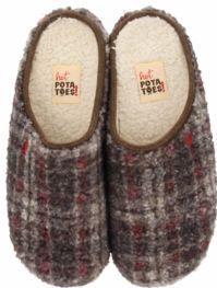 Hot Potatoes - Ramsau - Pantoffels - Bruin - Textiel - Gerecycled