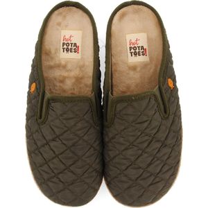 HOT POTATOES Hedensted Pantoffels voor heren, kaki, 40 EU