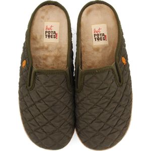 HOT POTATOES hedensted heren pantoffels, kaki, 43 EU