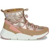 Gioseppo Lekang Enkellaarsjes - Goud - Bont - Ademend - Gerecycled