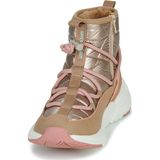 Gioseppo Lekang Enkellaarsjes - Goud - Bont - Ademend - Gerecycled