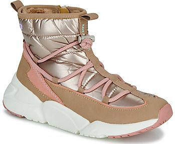 Gioseppo Lekang Enkellaarsjes - Goud - Bont - Ademend - Gerecycled