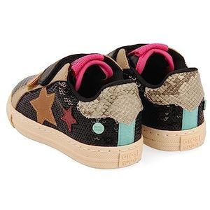 Zwarte sneakers met sterren voor meisjes en jongens, Zwart, 27 EU