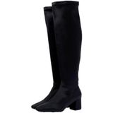 Gioseppo - Kiberg - Overknee Laarzen - Zwart - Middelhoge Hak