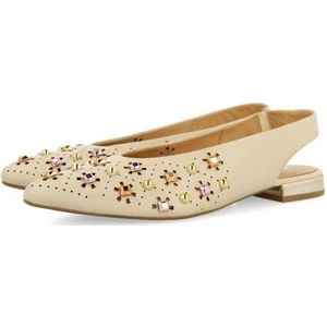 GIOSEPPO DAKOVO, balletflat dames, off-white, 38 EU, Ivoor, 38 EU