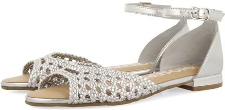 Gioseppo - Maupin - Ballerina's - Gevlochten Zilver - Leren Voering