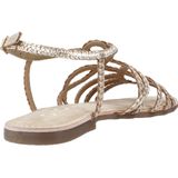 GIOSEPPO Yakima - Damessandalen - Fuchsia - Goudkleurig - Gevlochten Leer