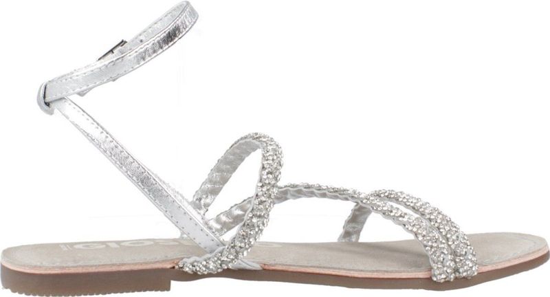 Gioseppo - Sorlingas - Sandalen - Zilver - Leer - Strass Detail