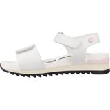 Gioseppo - Looe - Sandalen - Wit - Met Verstelbare Bandjes en Lila Accenten