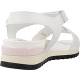 Gioseppo - Looe - Sandalen - Wit - Met Verstelbare Bandjes en Lila Accenten