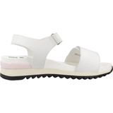 Gioseppo - Looe - Sandalen - Wit - Met Verstelbare Bandjes en Lila Accenten