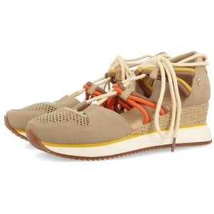 GIOSEPPO Iona - Damessneakers - Beige - Sportieve Stijl - Gevoerd met Jute