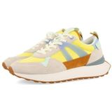 Gioseppo - Adair Sneakers - Geel - Mix van Materialen - Uitneembare Binnenzool