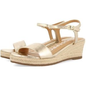 GIOSEPPO Yalaha damessandalen met espadrillekooi, Goudkleurig, 39 EU