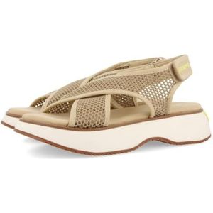 Gioseppo - Valdina - Sandalen - Beige - Verstelbare Hielsluiting