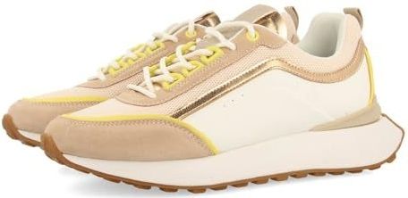 GIOSEPPO Ballagat - Sneakers - Nude - Leer en Roosterstof - Uitneembaar Voetbed