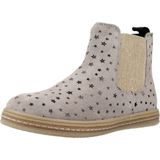 Enkellaarsjes - Grijs - Splitleer - Sterrenprint