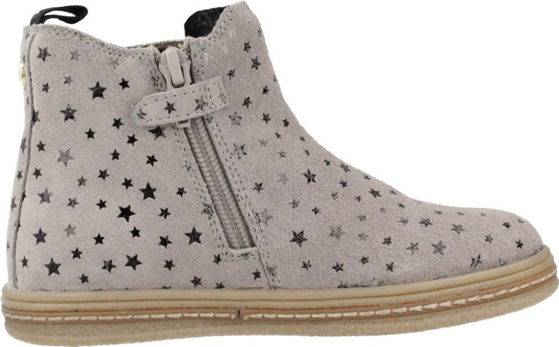 Enkellaarsjes - Grijs - Splitleer - Sterrenprint