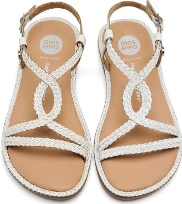 Gioseppo - Suffield - Sandalen - Gevlochten Leer - Parelversiering