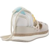 GIOSEPPO BRIDPORT Sportsandalen - Wit - Natuurlijk Leer - Sleehak 5,5 cm
