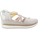 GIOSEPPO BRIDPORT Sportsandalen - Wit - Natuurlijk Leer - Sleehak 5,5 cm