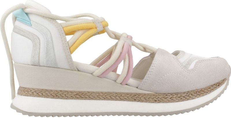 GIOSEPPO BRIDPORT Sportsandalen - Wit - Natuurlijk Leer - Sleehak 5,5 cm