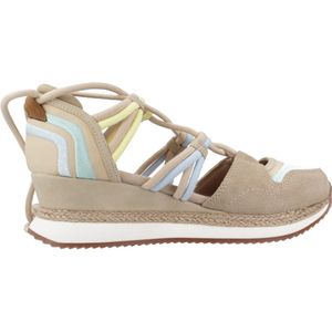 GIOSEPPO BRIDPORT Sportsandalen - Beige - Natuurlijk Leer - Sleehak 5,5 cm