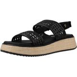 GIOSEPPO Cloverland - Sandalen - Zwart - Sleehak 4 cm - Verstelbare Sluiting