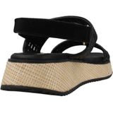 GIOSEPPO Cloverland - Sandalen - Zwart - Sleehak 4 cm - Verstelbare Sluiting