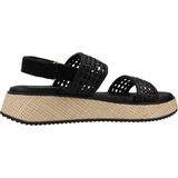 GIOSEPPO Cloverland - Sandalen - Zwart - Sleehak 4 cm - Verstelbare Sluiting