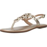 GIOSEPPO Dunne, platte damessandalen, platina, maat 35, Platina, 35 EU