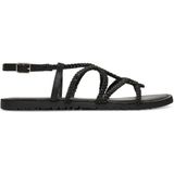 GIOSEPPO Orland - Platte Damessandalen - Zwart - Leer