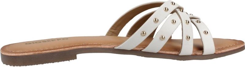 GIOSEPPO - HOPEDALE - Platte Sandalen - Wit