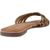 Gioseppo - Isabelle - Dames Sandalen - Bruin - Leer - Dierenprint
