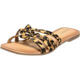 Gioseppo - Isabelle - Dames Sandalen - Bruin - Leer - Dierenprint