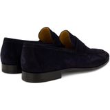 Instappers Magnanni  donkerblauw leer