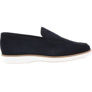 Magnanni nette bootschoenen donkerblauw effen leer