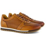 Magnanni sneakers laag bruin effen veters