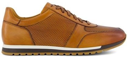 Magnanni sneakers laag bruin effen veters