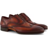 Magnanni nette schoenen bruin effen leer en rubber