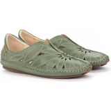 Pikolinos - 578-7399 - Instappers - Groen - Glad Leer - Rubber Zool