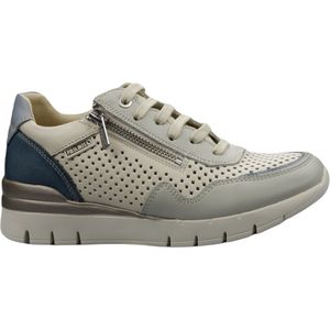 Pikolinos - Cantabria W4R-6968C1 - Dames Sneaker - Wit - Sportschoen met Veter- en Ritssluiting