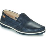 Rieker - B2265 - Herenslippers - Blauw - Textiel - Plat