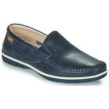 Rieker - B2265 - Herenslippers - Blauw - Textiel - Plat