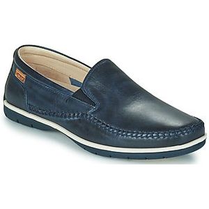 Rieker - B2265 - Herenslippers - Blauw - Textiel - Plat