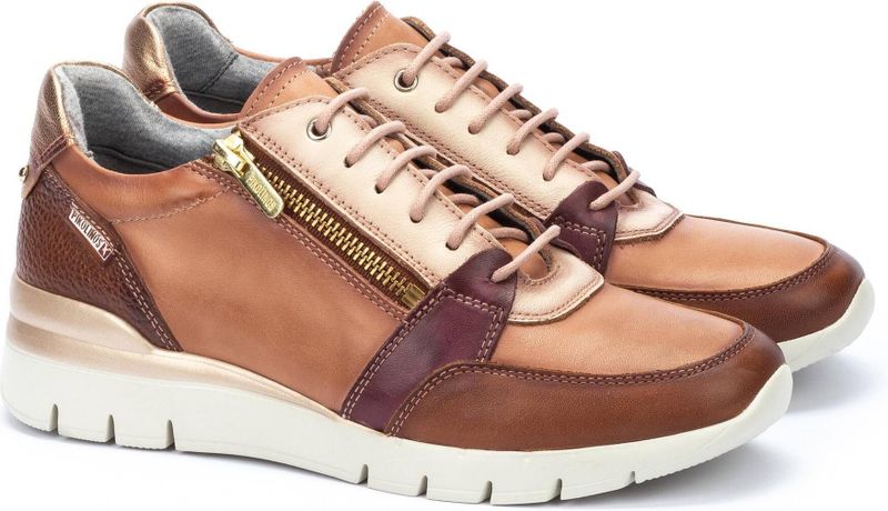 Pikolinos - Cantabria W4R-6718C4 - Sneaker - Terracotta - 100% Rundleer