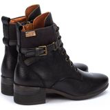 Pikolinos - Malaga W6W-8953C1 - Enkellaars - Zwart - Rundleer en Textiel