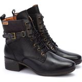 Pikolinos - Malaga W6W-8953C1 - Enkellaars - Zwart - Rundleer en Textiel