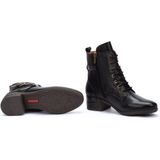 Pikolinos - Malaga W6W-8953C1 - Enkellaars - Zwart - Rundleer en Textiel